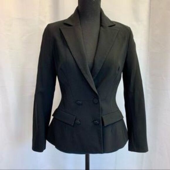 Osman_yousefzada Black double breasted designer blazer size 6 - Picture 5 of 14
